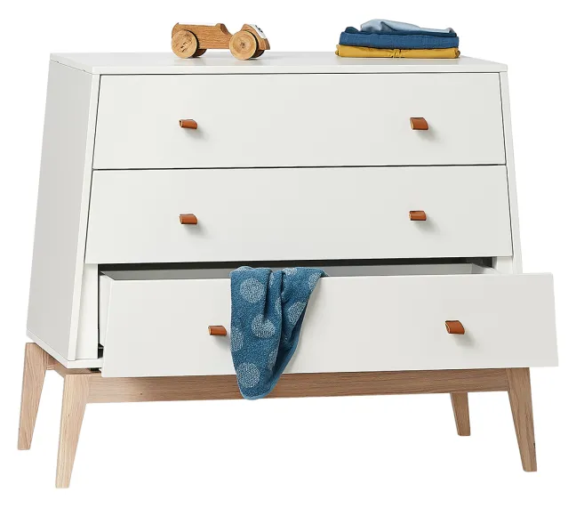 Leander Kommode Luna Weiß/Eiche 720640-03