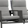 LIFE Bondi tete a tete 2er Sessel lava/mist grey soltex