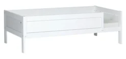 Lifetime Basisbett 90x200cm mit Rollboden und Absturzsicherung weiß lackiert