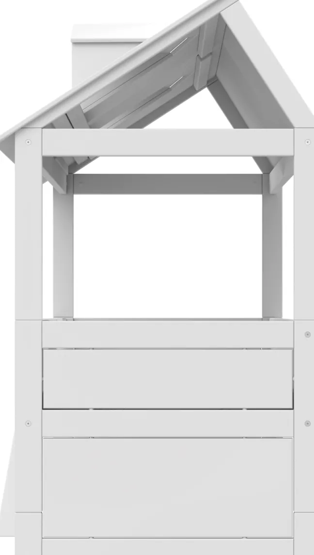 Lifetime Beachhouse Kojenbett 90x200cm mit Rollboden weiß lackiert