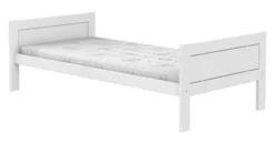 Lifetime Bett 90x200cm mit Rollboden weiß lackiert