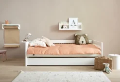 Lifetime Breeze Basisbett 90x200cm mit Rollboden weiß lackiert