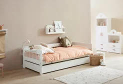Lifetime Breeze Basisbett 90x200cm mit Rollboden weiß lackiert