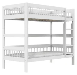 Lifetime Breeze Etagenbett 90x200cm mit Rollboden weiß lackiert
