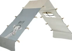 Lifetime Elements Montessori Tipibett Jungle 90x200cm mit Rollboden weiß lackiert