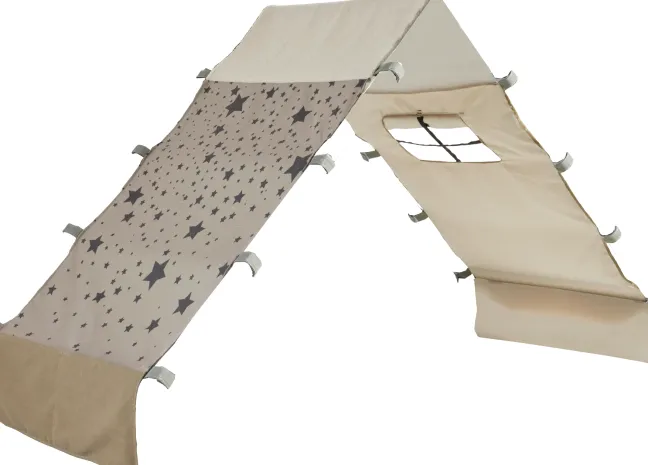 Lifetime Elements Montessori Tipibett Over the Moon 90x200cm mit Rollboden weiß lackiert