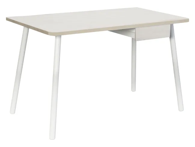 Lifetime Holzschreibtisch mit Schublade whitewash/weiß 320-01W Sale