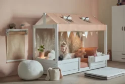 Lifetime 4 in 1 Bett für Stoffdach inkl. Rollboden whitewash
