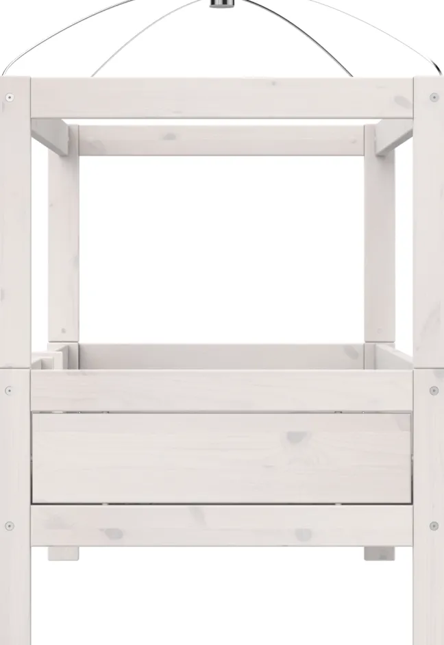 Lifetime 4 in 1 Bett mit Himmeldach inkl. Deluxe Lattenrost whitewash