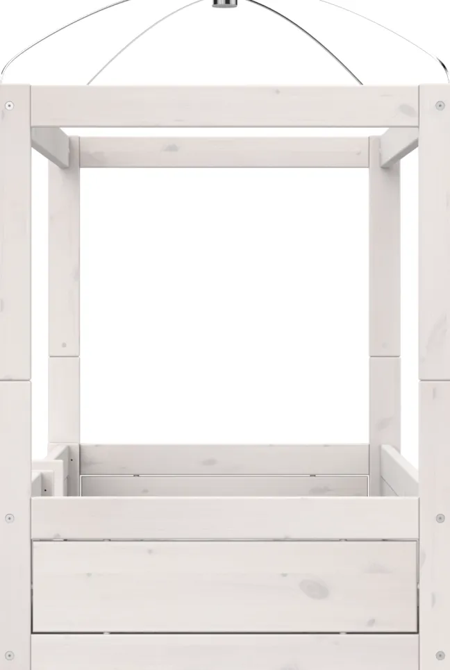 Lifetime 4 in 1 Bett mit Himmeldach inkl. Rollboden whitewash