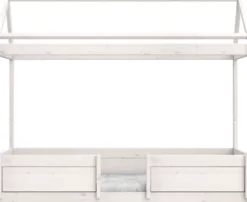 Lifetime 4in1 Hausbett mit Deluxe Lattenrost whitewash