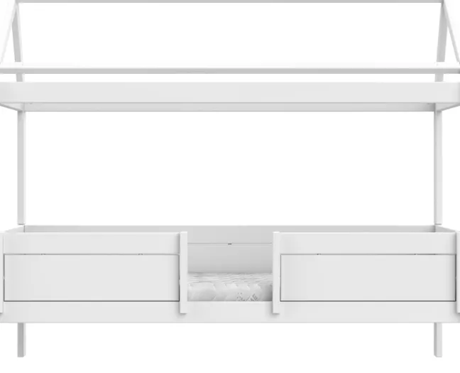 Lifetime 4in1 Hausbett mit Rollboden weiß lackiert