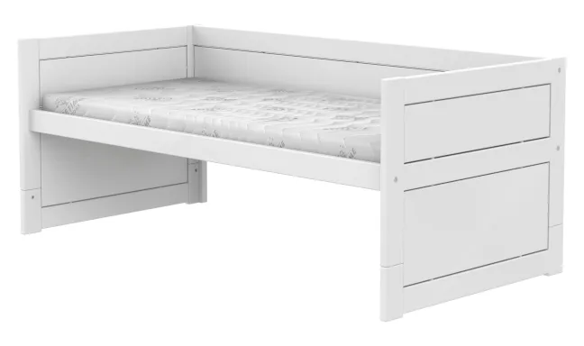 Lifetime Kojenbett 90x200cm mit Rollboden weiß lackiert