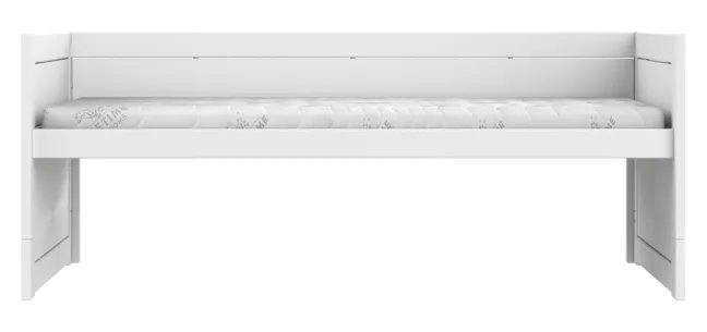 Lifetime Kojenbett 90x200cm mit Rollboden weiß lackiert