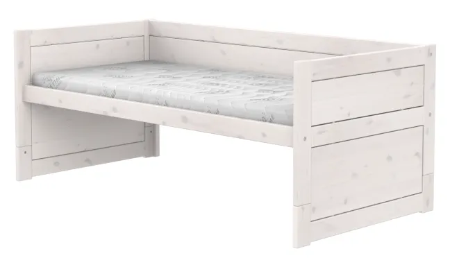 Lifetime Kojenbett 90x200cm mit Rollboden whitewash