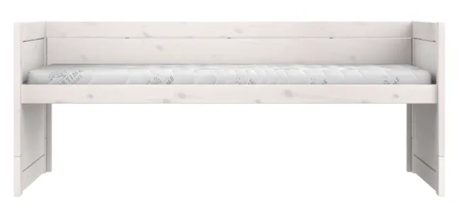 Lifetime Kojenbett 90x200cm mit Rollboden whitewash