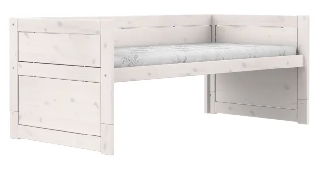 Lifetime Kojenbett 90x200cm mit Rollboden whitewash