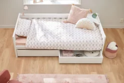 Lifetime Norden Basisbett 90x200cm mit Rollboden weiß lackiert