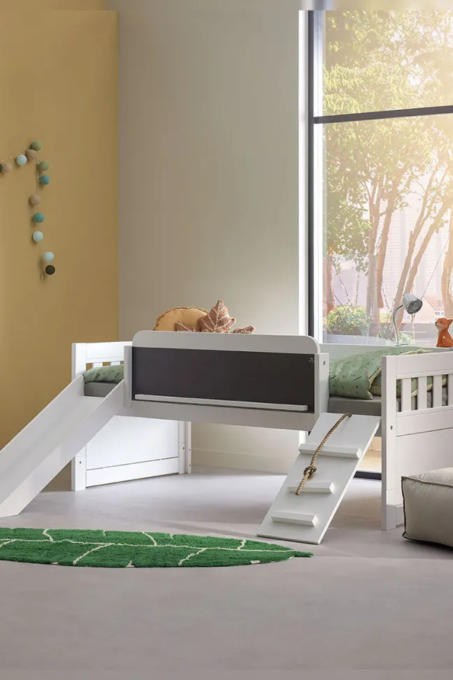 Lifetime Norden Climb & Sleep Kojenbett 90x200cm mit Rollboden inkl. Kreidetafel weiß lackiert
