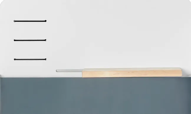 Lifetime Rückwand mit Tablet Halter weiß für Holzschreibtisch 320 Sale