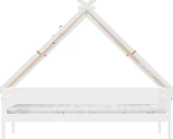 Lifetime Tipibett Rainbow 90x200cm mit Rollboden weiß lackiert