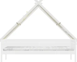Lifetime Tipibett Surf 90x200cm mit Rollboden weiß lackiert