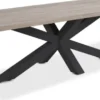LIFE Timor Esstisch 280x100 cm lava/grey teak