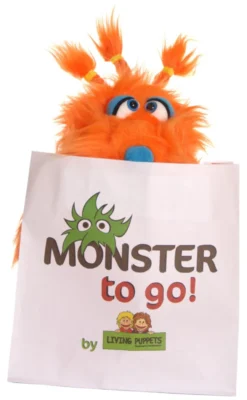 Living Puppets Handspielpuppe Wumms (orange) Monster to go !
