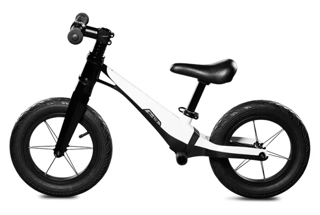 Micro Laufrad Balance Bike deluxe pro schwarz/weiß Sale