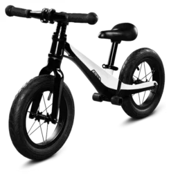 Micro Laufrad Balance Bike deluxe pro schwarz/weiß Sale