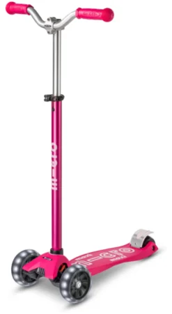 Micro Scooter maxi micro deluxe pro LED pink