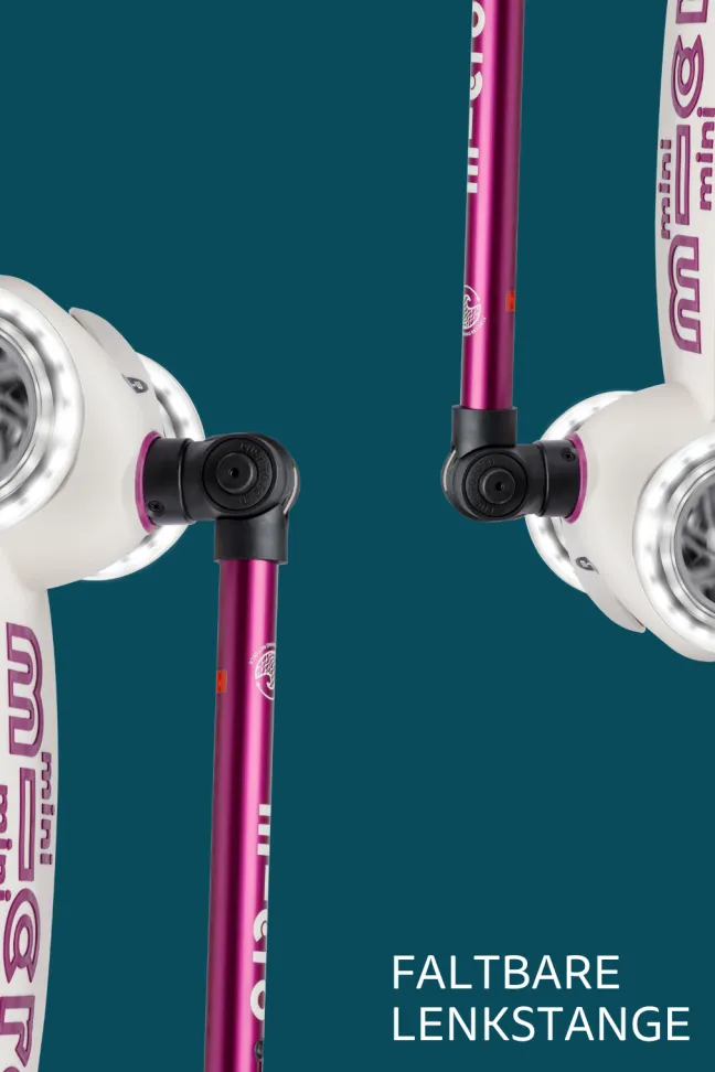 Micro Scooter Mini Micro Deluxe Foldable ECO LED Tulip Purple