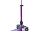Micro Scooter mini micro deluxe foldable LED purple