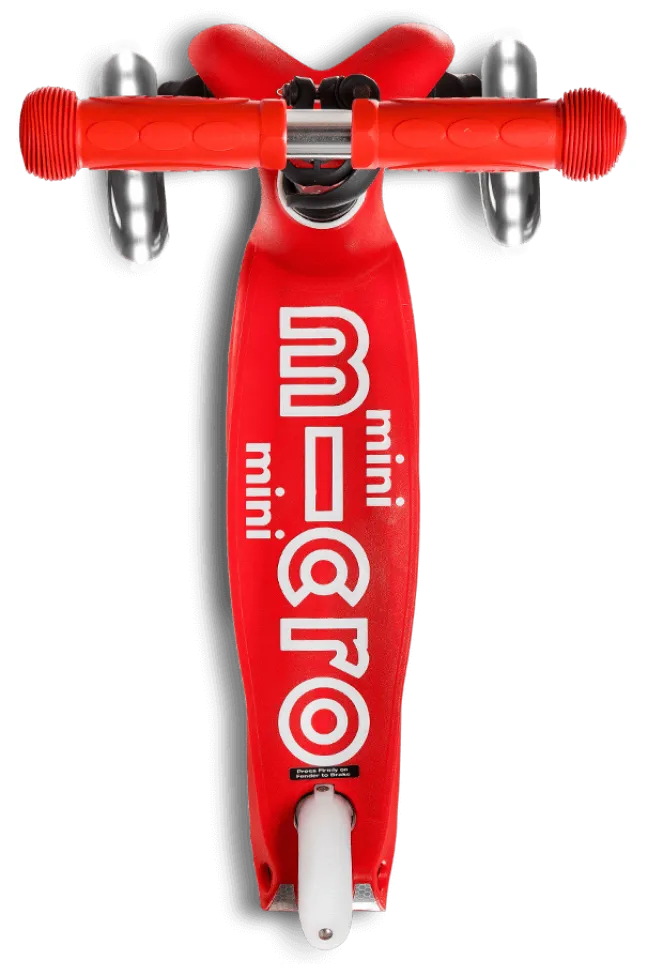 Micro Scooter mini micro Deluxe LED rot