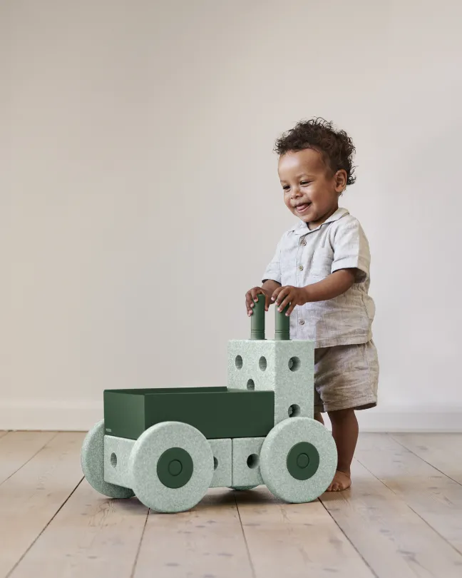 MODU® 3in1 Lauflernwagen mint/dunkelgrün