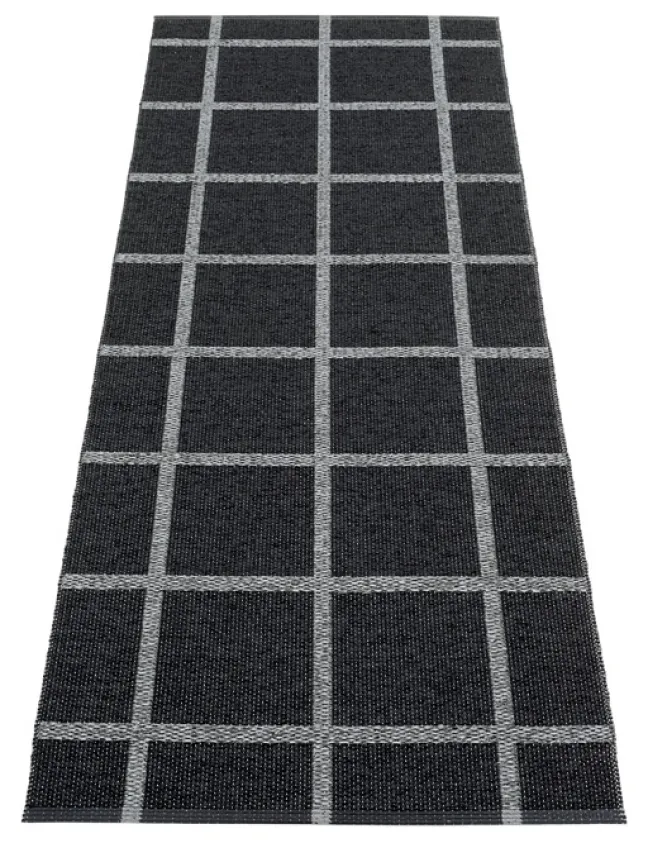 Pappelina Teppich Ada Black/Granit Metallic 70 x 225 cm ADX722 Sale
