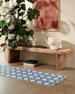 Pappelina Teppich ANYA River Blue 70 x 300 cm AN3R730