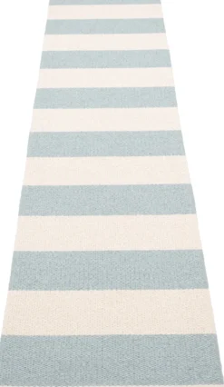 Pappelina Teppich Bob Blue Fog Vanilla 70 x 300 cm BO3H730