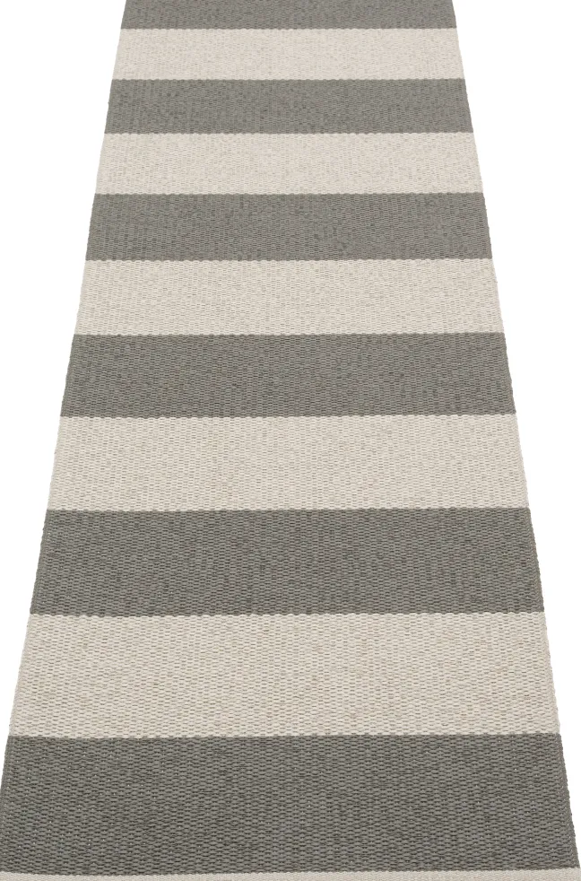 Pappelina Teppich Bob Charcoal Linen 70 x 225 cm BO9A722