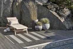 Pappelina Teppich Bob Charcoal Linen 70 x 150 cm BO9A715