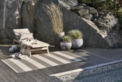 Pappelina Teppich Bob Mud Vanilla 70 x 150 cm BO6B715