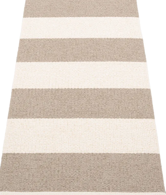 Pappelina Teppich Bob Mud Vanilla 70 x 150 cm BO6B715