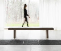 Pappelina Teppich Fred Black Vanilla 70 x 180 cm FRX718