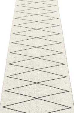 Pappelina Teppich Max Black Vanilla 70 x 240 cm MXX724