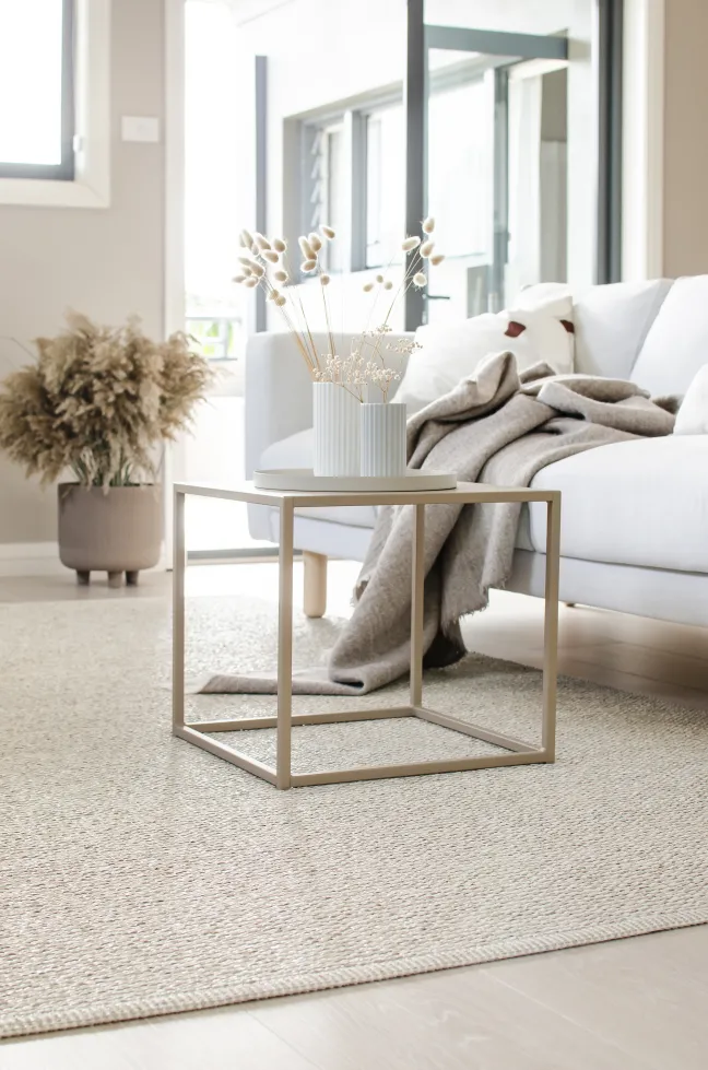 Pappelina Teppich Mono Linen/Vanilla 60 x 85 cm MN9F608