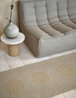 Pappelina Teppich VERA 2.0 Bio Edition Dark Linen/Linen Metallic 70 x 360 cm V29G736