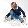 Play&Go Mini Prints 2 in 1 Spielzeugsack Ø40cm Blitze schwarz Sale