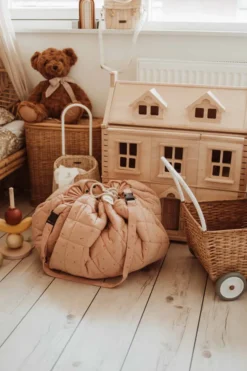 Play&Go Organic 2 in 1 Spielzeugsack Ø120cm Fleuri