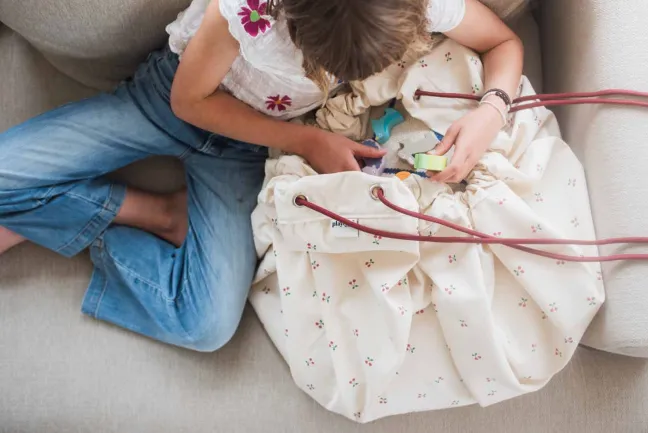 Play&Go Prints 2 in 1 Spielzeugsack Ø140cm Cherry Cherry