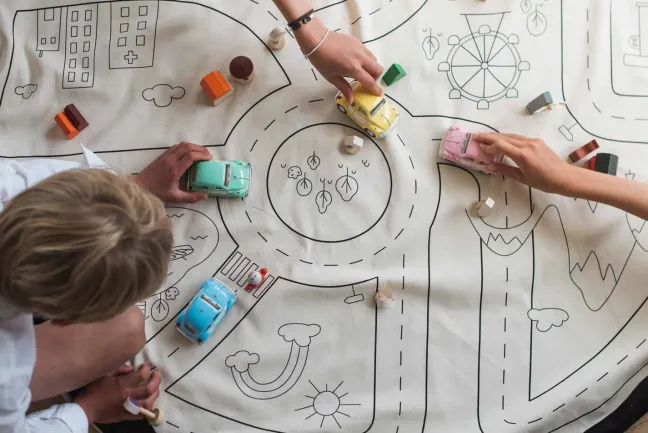 Play&Go Prints 2 in 1 Spielzeugsack Ø140cm Playville